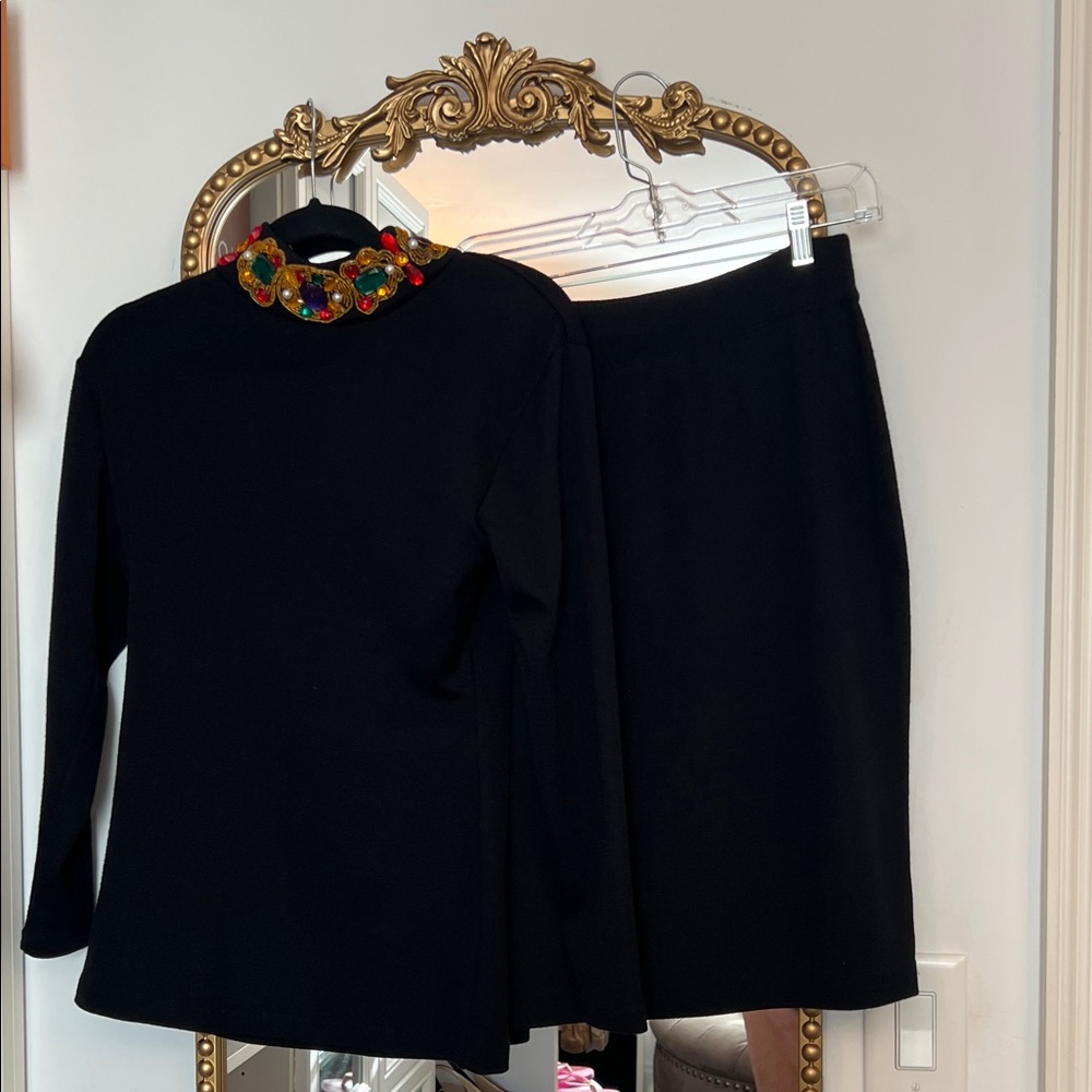 Black Women's Classic Straight Skirt